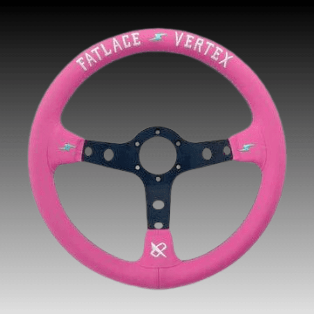 Vertex X Fatlace The Fast Life Pink Steering Wheel - Infamous Legends