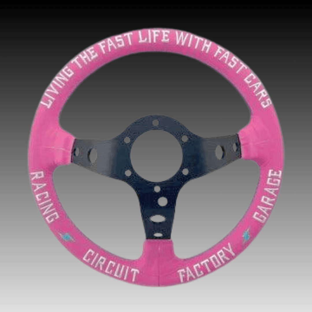 Vertex X Fatlace The Fast Life Pink Steering Wheel - Infamous Legends