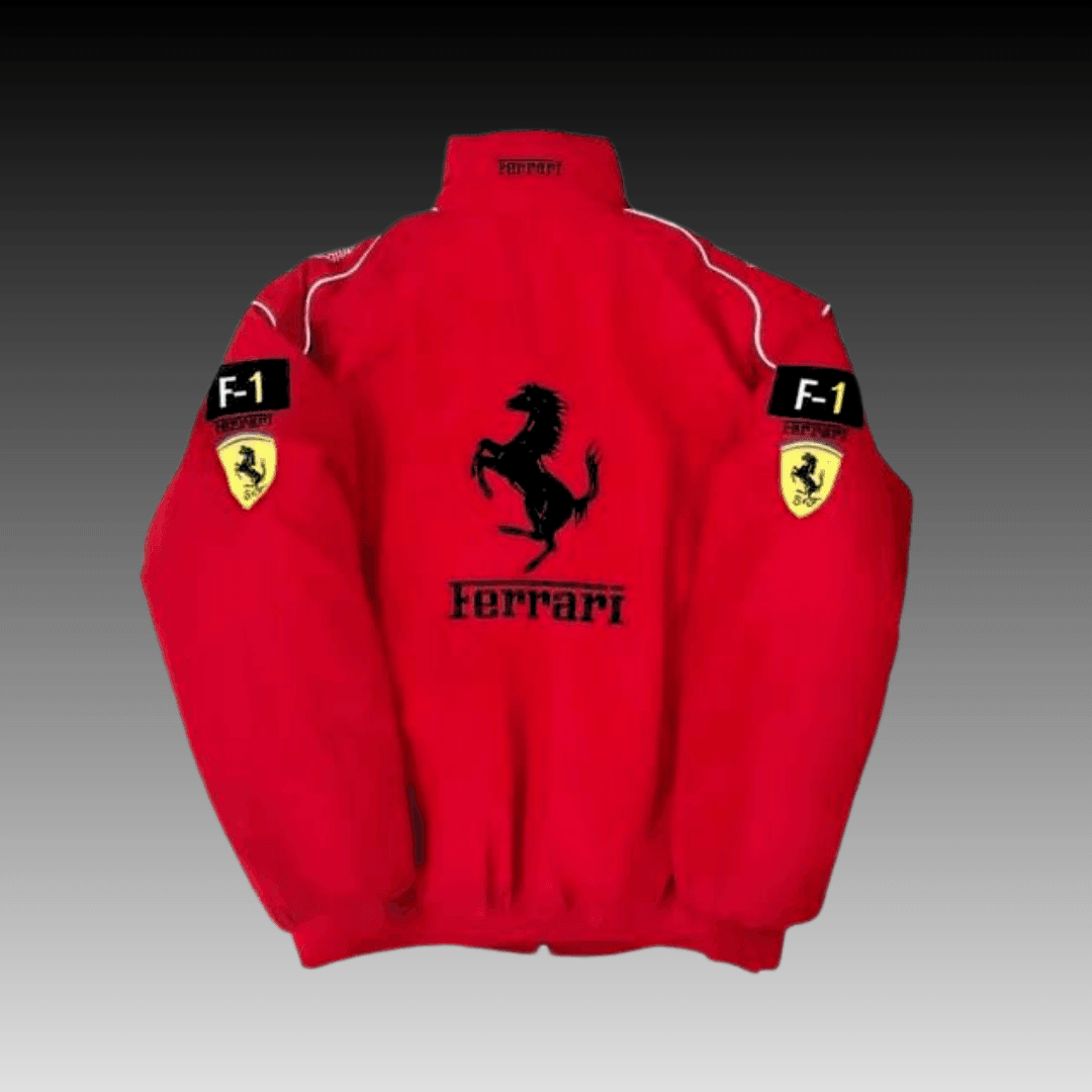 Vintage F1 Ferrari Redbull Racing Bomber Jacket - Infamous Legends