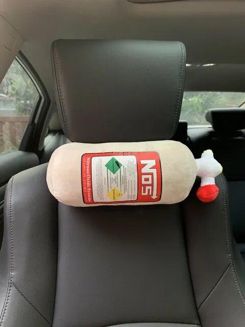 NOS Bottle Headrest / Pillow Plush