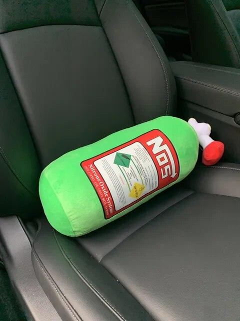 NOS Bottle Headrest / Pillow Plush