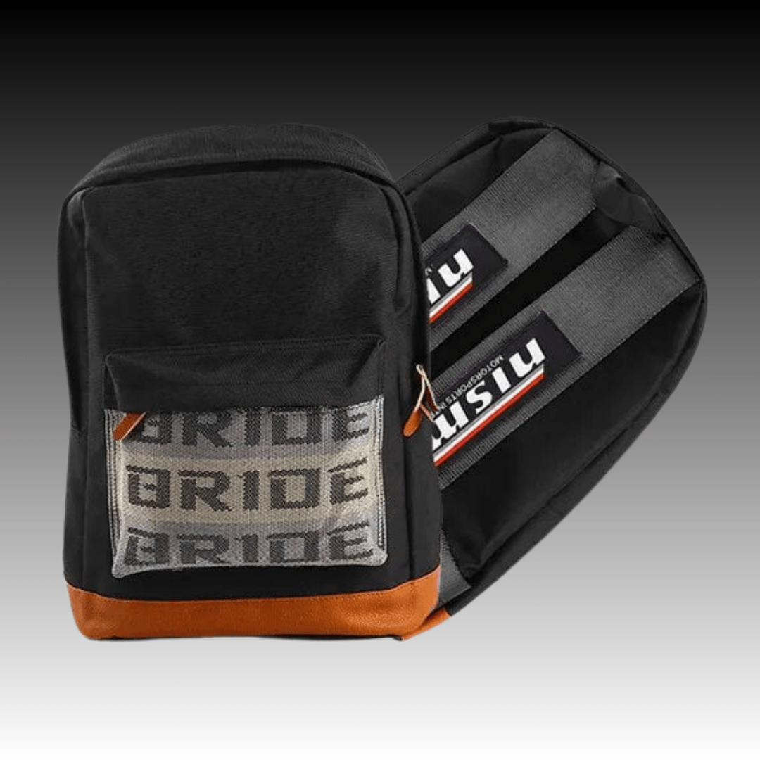 JDM Racing Back Packs - Black Brown Nismo