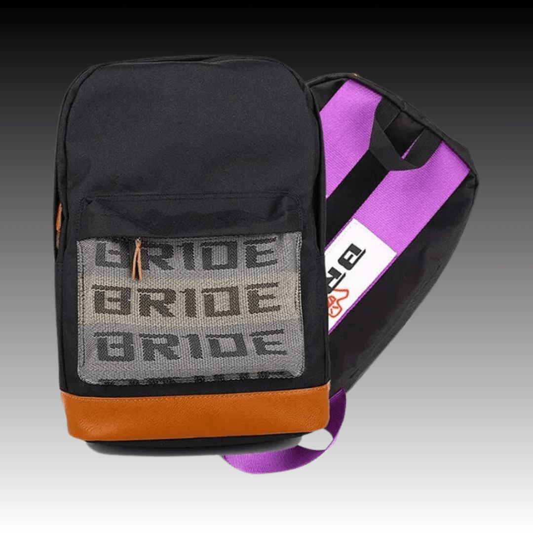 JDM Racing Back Packs - Purple Brown Bride