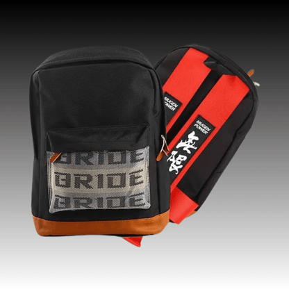 JDM Racing Back Packs - Red Brown Mugen