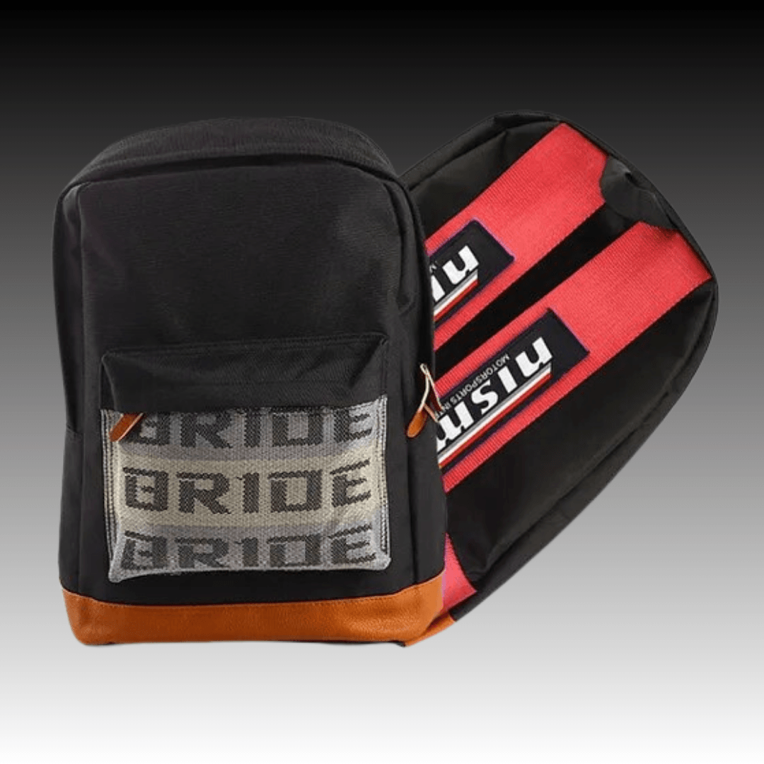 JDM Racing Back Packs - Red Brown Nismo