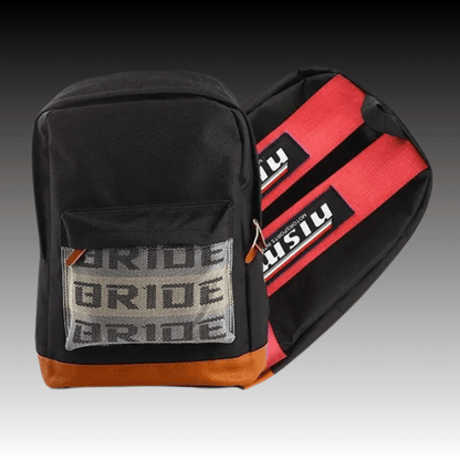 JDM Racing Back Packs - Red Brown Nismo