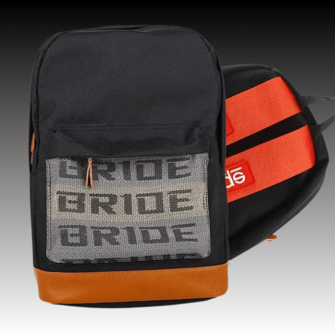 JDM Racing Back Packs - Red Brown Sparco