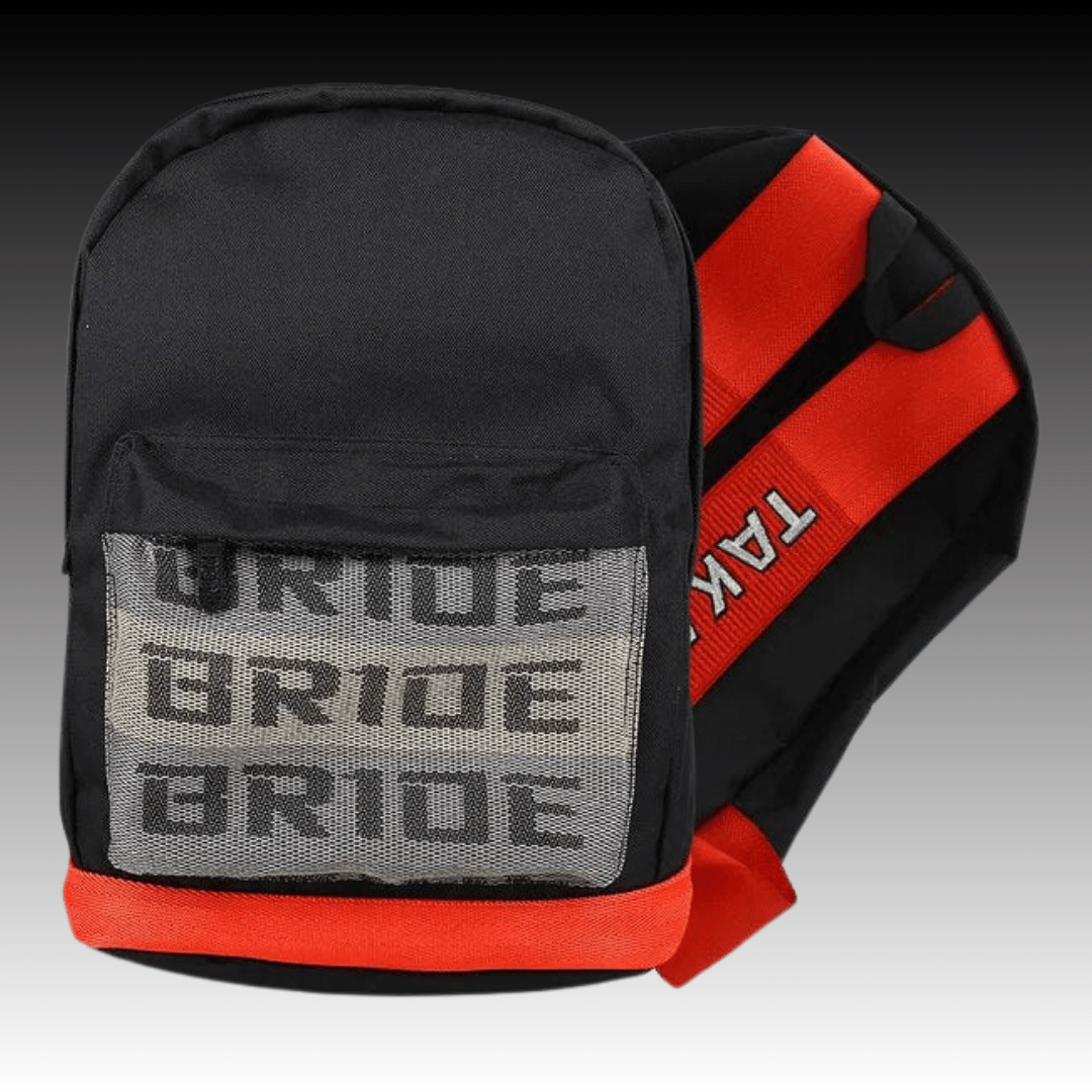 JDM Racing Back Packs - Red Takata
