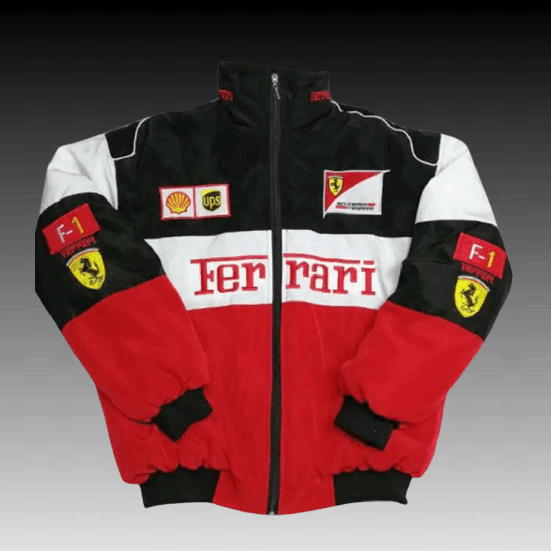 Vintage F1 Ferrari Redbull Racing Bomber Jacket - Infamous Legends