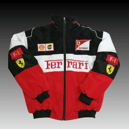 Vintage F1 Ferrari Redbull Racing Bomber Jacket - Infamous Legends