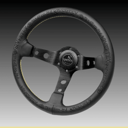 Vertex King of Vertex Black Steering Wheel