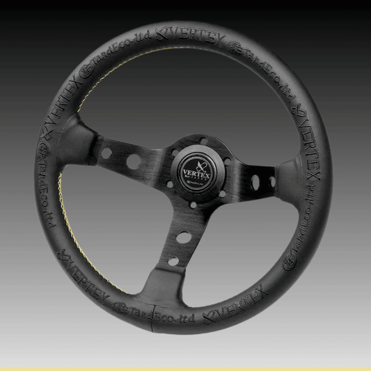 Vertex King of Vertex Black Steering Wheel