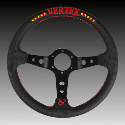 Vertex Red 10 Star Steering Wheel