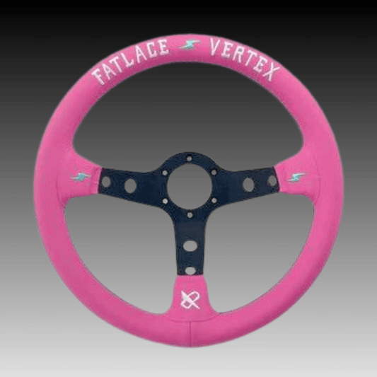 Vertex X Fatlace The Fast Life Pink Steering Wheel - 1