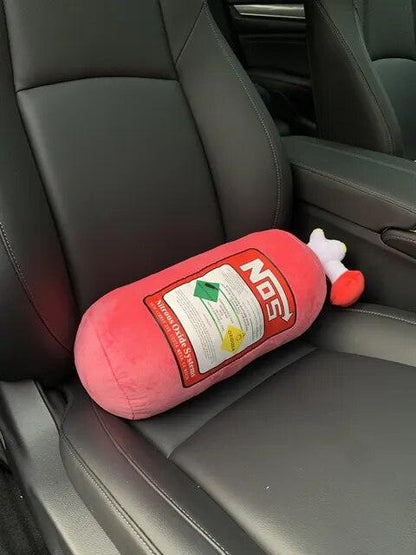 NOS Bottle Headrest / Pillow Plush