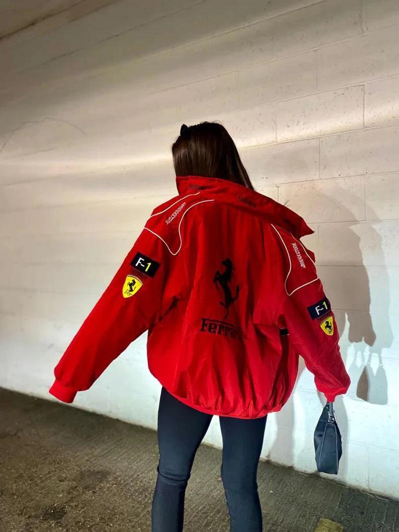 Motoring Spirit Vintage F1 Ferrari Redbull Racing Bomber Jacket - Motoring Spirit