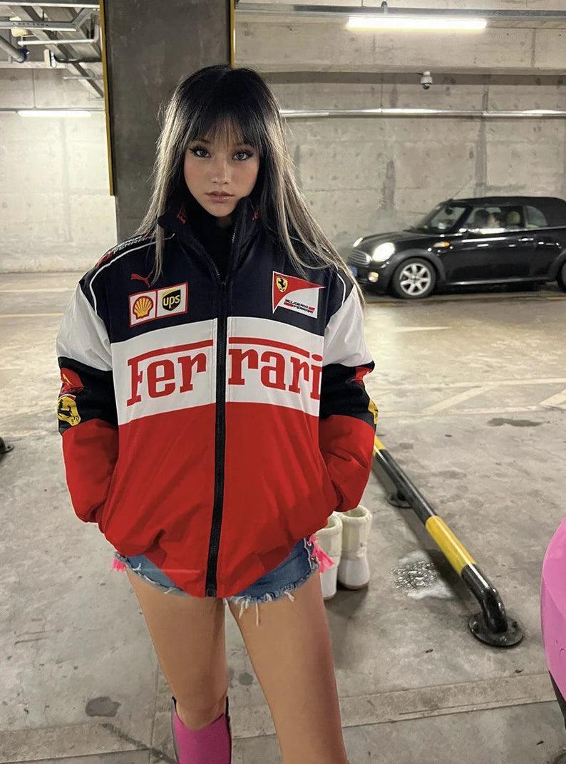 Motoring Spirit Vintage F1 Ferrari Redbull Racing Bomber Jacket - Motoring Spirit